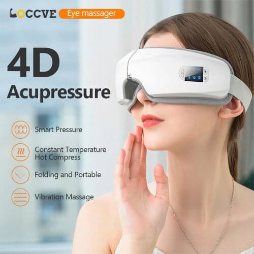 4D Airbag Vibration Eye Massager Eye Care Instrumen Eye Care Instrumen Heating Warm Compress Relieves Fatigue And Dark Circles