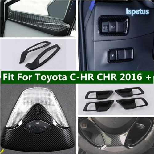 Lapetus Inside Window Pillar A Inner Front Door Decoration Frame Cover Trim Protection Panel Fit For Toyota C-HR CHR 2016 - 2021
