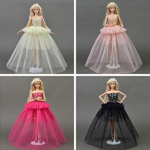 High Quality Doll Clothes For Barbie Princess Wedding Dress Noble Party Gown For Barbie Doll Design Outfit Best Gift For Child