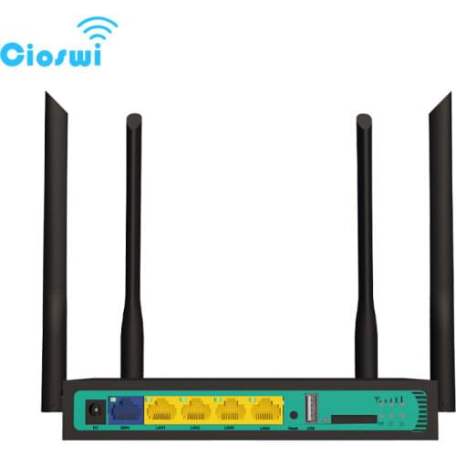 Cioswi 3G 4G Lte Modem Car Wireless Wifi Router 300Mbps With SIM Card Slot High Gain 5dBi Omni Directional Antenna Easy Setup