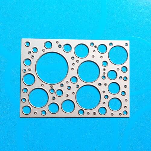 YLCD104 Hollow Circle Metal Cutting Dies Scrapbooking Stencils DIY Cards Album Decoration Embossing Folder Die Cutter Template