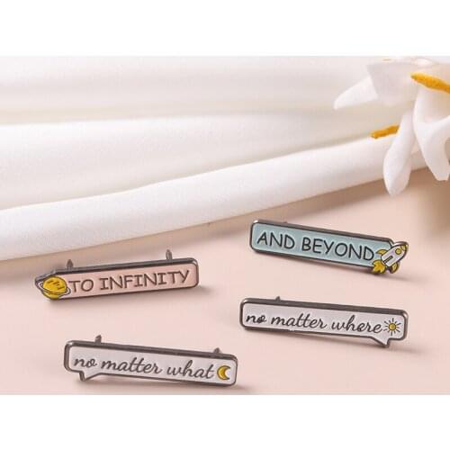 Funny Dialogue Enamel Pin "No Matter What/Where" Wholesale Brooches Backpack Metal Lapel Pin Jewelry Gift for Friends