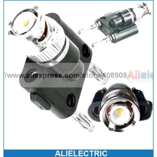 10pcs/lot BNC Male to Dual Banana Plug Stack for CCTV Speakers