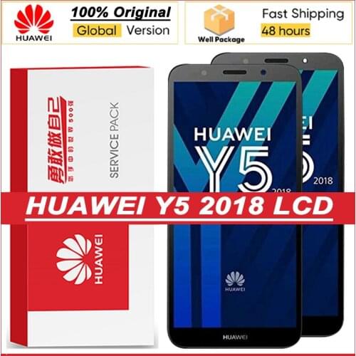 100% Original 5.45'' Display with frame For Huawei Y5 2018 Full LCD Touch Screen for Y5 Prime 2018 DRA-LX2 LX3 L22 Repair Parts