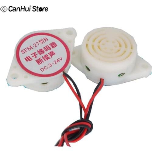 2PC/Lot SFM-27 B Intermittent Sound DC6 DC3-24V HYT-3015B Electronic Buzzer Active Loudspeaker