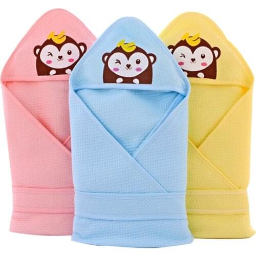 2015 Spring&Autumn cotton monkey pattern newborn Hold by blanket baby blanket swaddle Sleeping bag