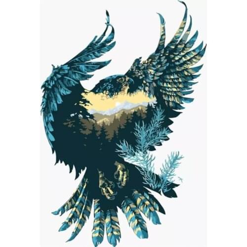5D diamond painting eagle animal DIY diamond embroidery animal hand-painted cross stitch kit mosaic home decoration art gift