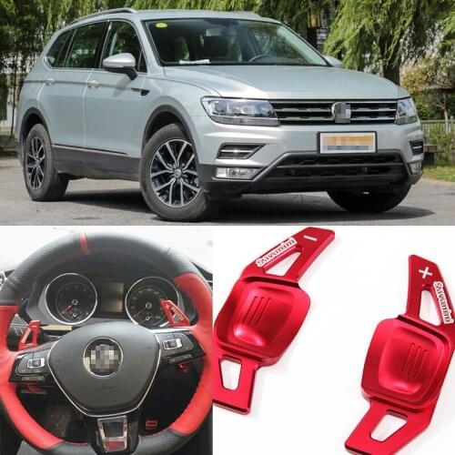 Car Accessories Aluminum Steering Paddle Shifter Extension For VOLKSWAGEN Tiguan L 17-18 Car-styling