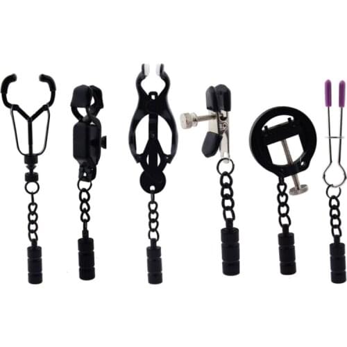 Bdsm Bondage Metal Nipple Clamp with Metal Chain for Women Fetish to Breast Labia Clip Stimulation Massager Sex Toys For Women