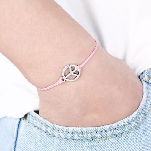 Infinity Love Good Luck Four Leaf Clover Peace Baby Feet Tai Chi Angel Wings Karma Family Balance Charm Bracelets for Women