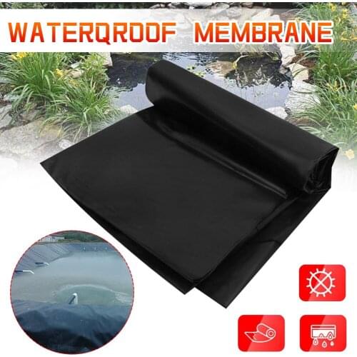 4 Sizes Black Fish Pond Liner Cloth Home Pool Heavy-Duty PP Landscaping Pool Waterproof Garden Basin Pond Liners Cloth Dropship