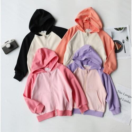 Childrens Sweatshirt Hooded Jackets Autumn 2021 New Boy Zipper Cardigan Childrens Hoodie Girls Sweatshirt Coats Baby Clothes