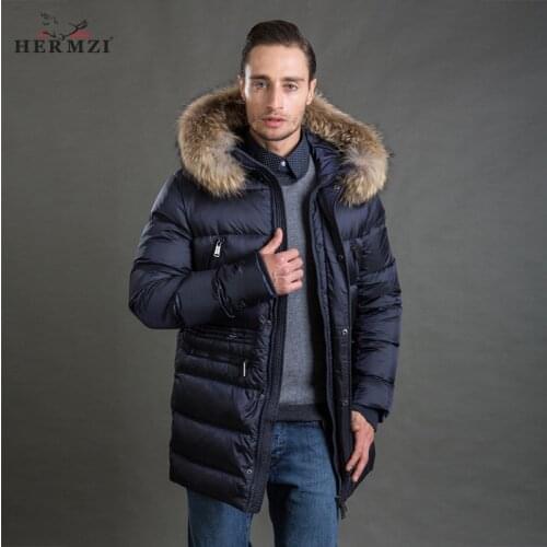 Мужские длинные парки HERMZI China At AliExpress