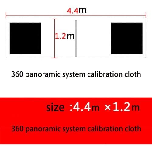 Eight FoxFabrics Car Camera Correction Calibration Cloth for 2D/3D 360 Degree Surround Bird View Panoramic DVR System Debugging