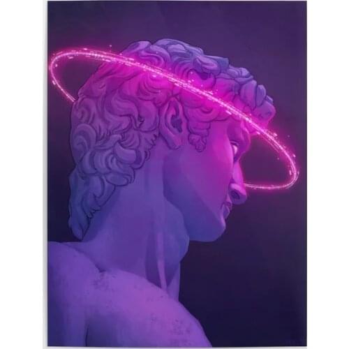 Canvas Hd Prints Pictures Wall Artwork Painting Home Decoration Modular Vaporwave Aesthetics Poster For Living Room No Framed