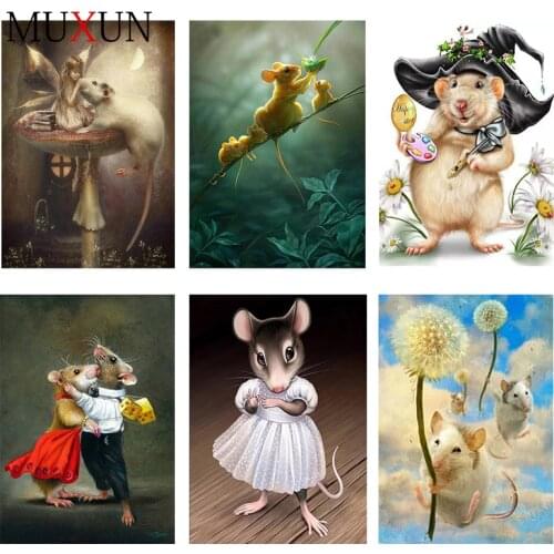 5D Diy Crystal Diamond Paintings Mosaic Animal Diamond Embroidery Full 3D Diamond Painting Cute Animal For Family Decor 8Jm022