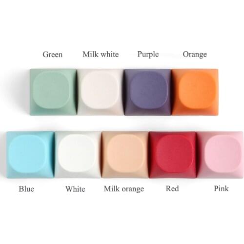 10pcs MA Profile Round Keycaps For Cherry Mx Switch Mechanical Keyboard 1x Purple Orange Pink White Green Blue Red PBT Key Caps