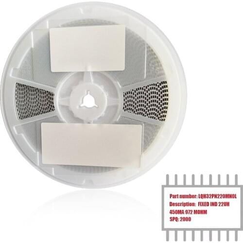 My Group Asia 2000PCS LQH32PN220MN0L Shielded SMD IND±20% 22UH 450MA 972 MOHM Fixed Coil Chip Inductors in Stock