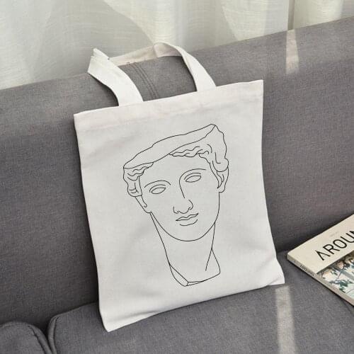 2020 New Women Casual Shoulder Bag Solid Color Canvas Large Capacity Bag Harajuku Handbag Foldable Eco Friendly Shopping Bag