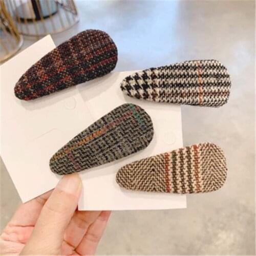 2019 New Arrival Fashion Hair Accessories Houndstooth Hair Clips For Women Girls Hairpins Styling Tools Hair Accessories