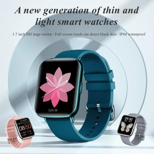 L12 Smart Band 1.69" Full Touch Sports Fitness Tracker Blood Pressure Heart Rate Smartwatch Support One-click RejectionCall