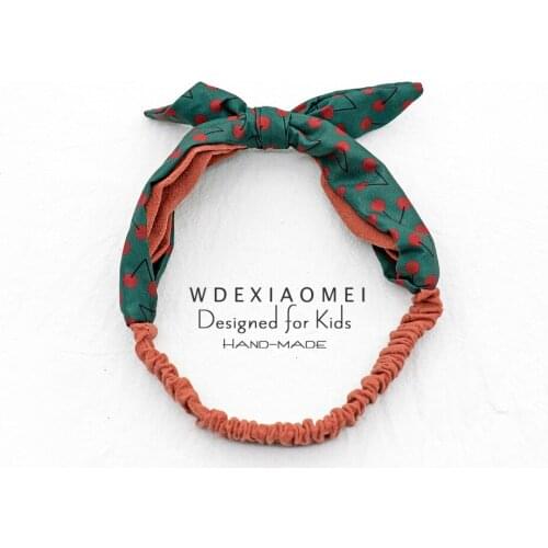 Infant Turban Bows Headbands Baby Girls Kids Hair Band Headband Cute Print Dot Bowknot Bandanas Hairband Cotton Hair Accessories