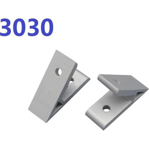 10PCS/LOT 45 degree angle bracket 3030 angle connector industrial aluminum accessories parts single brackets