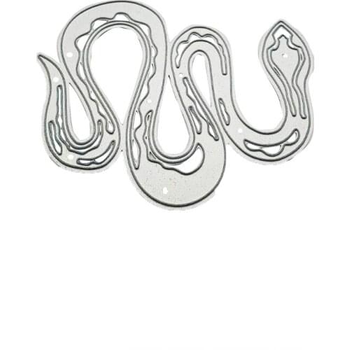 Curved Snake Carbon Steel Cutting Dies DIY Scrapbooking Photo Album Embossing