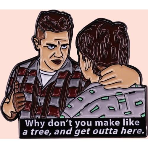 ZF3178 Movie Back To The Future Funny Collection Metal Enamel Pins And Brooches For Child Lapel Pin Backpack Bags Hat Badge Gift