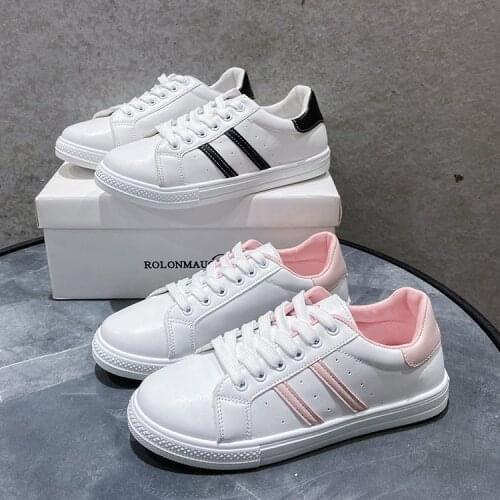 Womens shoes fashion style collage color vulcanized shoes womens sports shoes womens low heel flat shoes