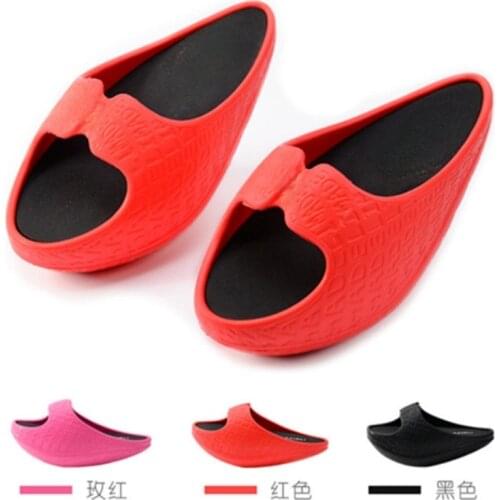 Women Fitness Weight Loss Massage Slippers Female Negative Heel Stovepipe Toning Shoes Sneakers Drag Wedges Platform Swing Shoes