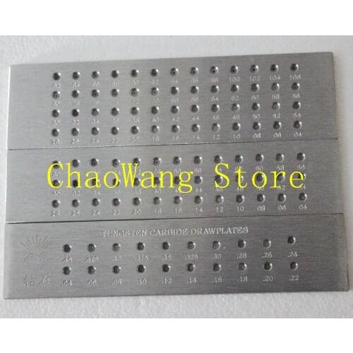 0.04-1.06mm Small Round Drawplate Jewelry Making Draw Plate