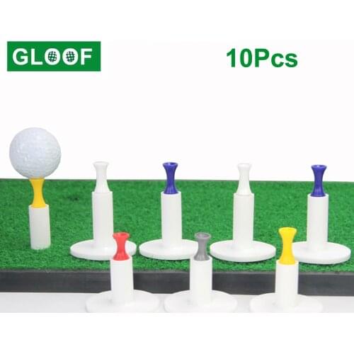 10Pcs Durable Rubber Golf Tee Holder Golf Tees Plastic Mat Golf Ball Holder Beginner Trainer Equipment