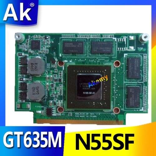 AK N55SF Graphic Card 2GB For ASUS N75S N55S N75SF N55SF N75SL N55SL GT635M GT555M VGA Laptop Video Card 100% Tested