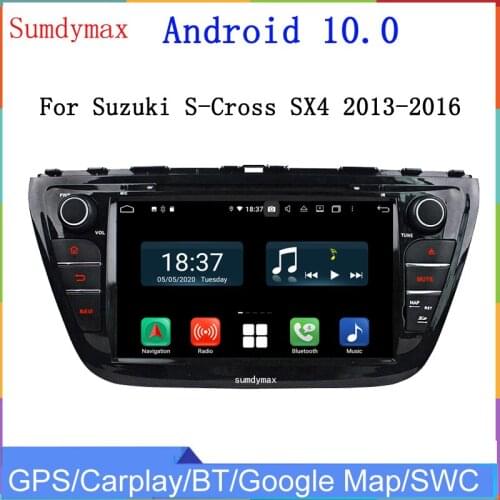 8" TDA7851 android 10 car audio gps player for sx4 s-cross 2014-2018 with octa core 4G RAM 64G ROM gps navi wifi DSP RDS