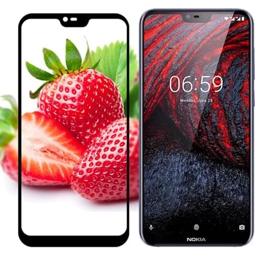 Case On For Nokia 2.1 3.1 5.1 6.1 7.1 8.1 Full Cover Tempered Glass Safety Tremp Nokia2.1 Nokia3.1 Nokia5.1. Nokia6.1 Nokia7.1