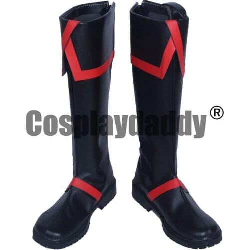 D.Gray-man Allen Walker Black Long Adult Cosplay Shoes Boots S008