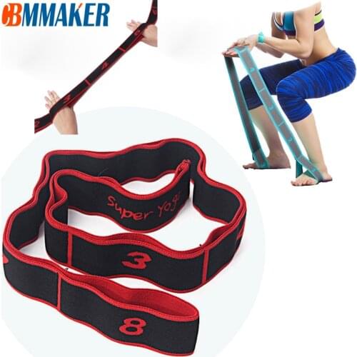 Number Yoga Pull Strap Belt Elastic Bands for Fitness Exercise Equipment Nylon Latex Dance GYM Fitness Exercise Resistance Bands