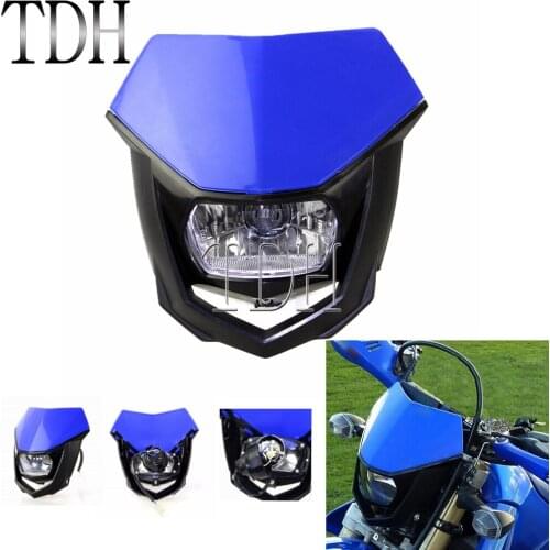 Dirt Bike Supermoto 12V 35W Headlight Motocross Off-Road Front Head Light Fairing Fot Yamaha XR CRF DRZ KLX KX YZ WR RMZ