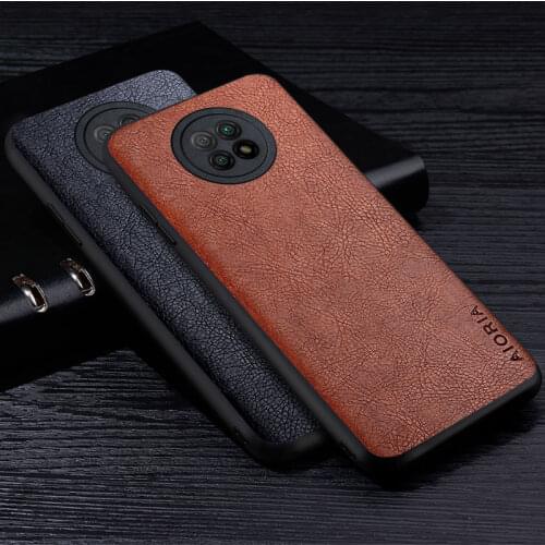Leather Case For Xiaomi Redmi Note 9T 9S 9 Pro Luxury Style High Grade Retro Litchi PU Material Soft TPU Cover For Redmi note 9