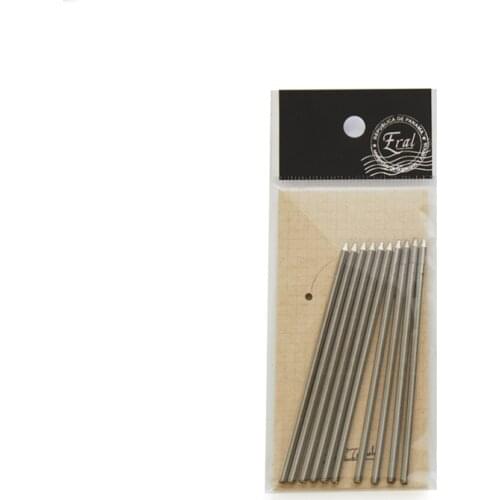 ERAL Travelers brass Ball point pen refill.It is used to replace the core of TN brass ballpoint pen.There are 10 refills in a p