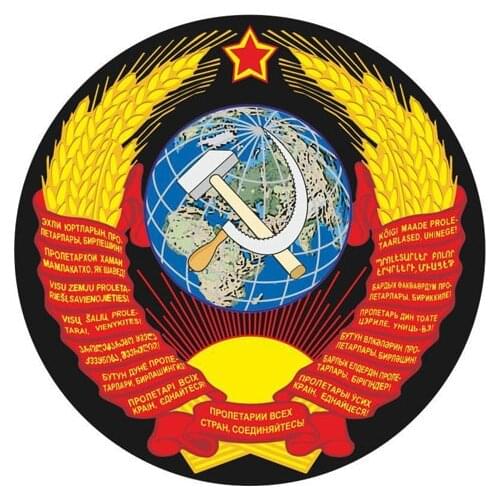 Hot Creative Russian Earth Victory Day Art Pattern Car Sticker Styling Sunscreen Decal KK16*16cm Vinyl