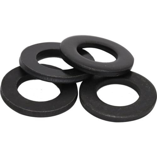 M4 M4*9*0.8 M4x9x0.8 M4*12*1 M4x12x1 (ID*OD*Thickness) 8.8 Grade Black Carbon Steel O Ring Spacer Gasket Shim Round Flat Washer