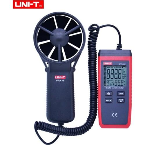 UNI-T UT363S Mini Anemometer Wind Speed Meter LCD Display Air Flow Speed MAX/AVG Measurement Wind Level 1~12