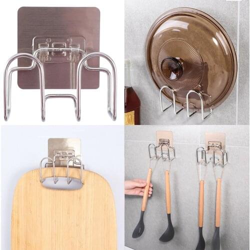 Self Adhesive Stainless Steel Sponges Holder Sink Sponges Drain Drying Rack Storage Organizer Kitchen Accessories