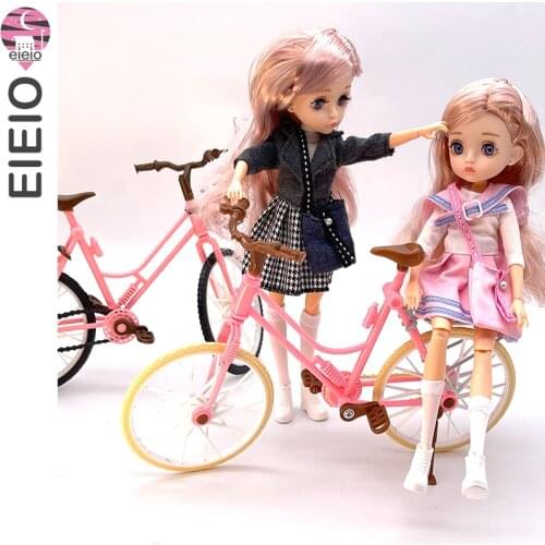 New Edition 11 Joint Moveable Body 26cm 1/6 Doll Purple Brown Eyes with Fashion Clothes Shoes Style Dress Up Baby Dolls DIY Toys