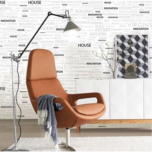 Beibehang Color English alphabet wallpapers for living room restaurant clothing store KTV bar background wall papers home decor