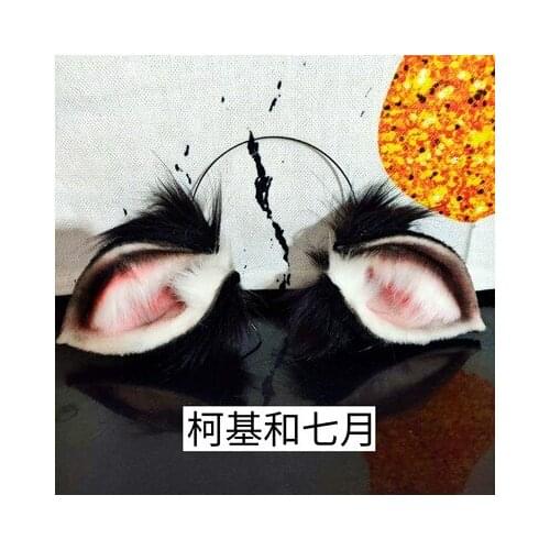 2021 New Black sheep simulation animal ears lamb ears animal ears headband cos black sheep ears cosplay