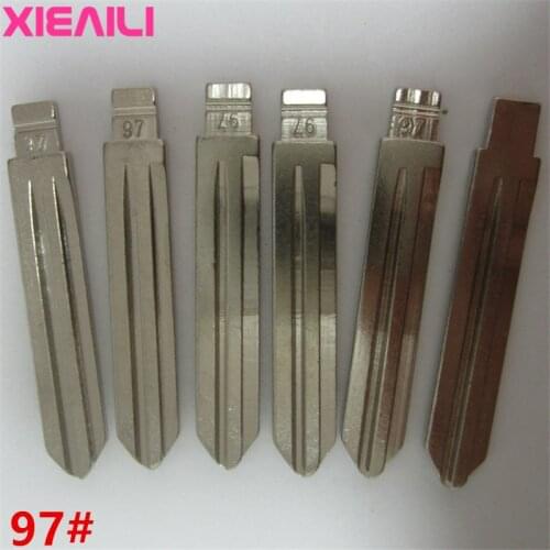 XIEAILI 50Pcs/lot 97# Metal Blank Uncut Flip KD Remote Key Blade For Hyundai Elantra S391