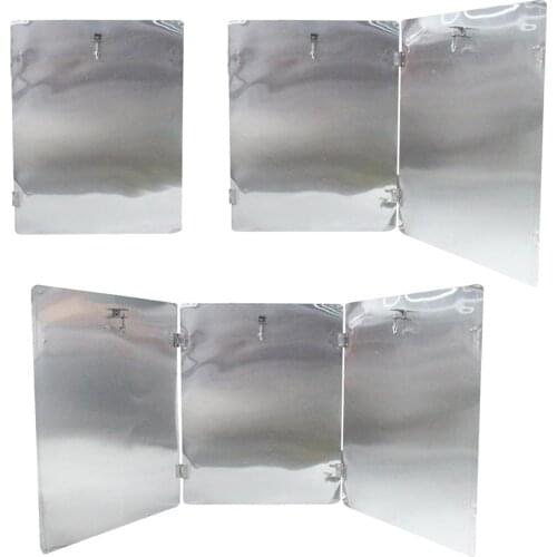 Patio Heater Heat Focusing Reflector Foldable Heater Shield for Courtyard Nautral Gas Heaters